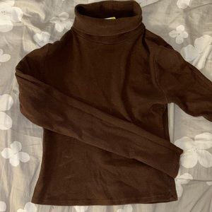 Brown turtleneck